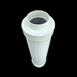 Geluiddemper - rond - wit - 51mm/2"