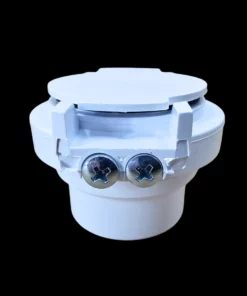 Opbouw stofzuigcontact - wit - PVC