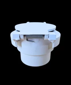 Opbouw stofzuigcontact - wit - PVC