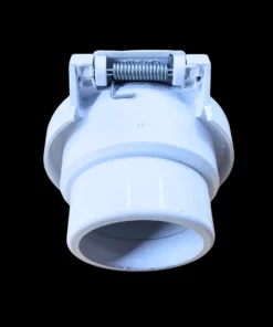 Opbouw stofzuigcontact - wit - PVC