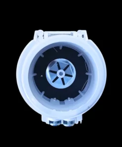 Opbouw stofzuigcontact - wit - PVC