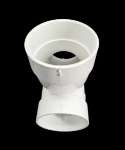 PVC T-stuk 90° getrokken - 51mm/2