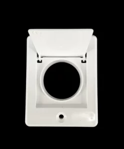 Uitblaasrooster voor op de gevel - EF - wit