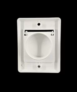 Uitblaasrooster voor op de gevel - EF - wit