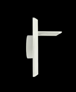 Uitblaasrooster voor op de gevel - EF - wit