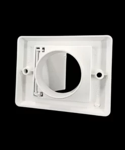 Uitblaasrooster voor op de gevel - EF - wit