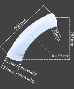 PVC bocht - 45° - T.b.v. Hide-a-Hose en Retraflex