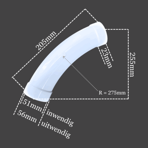 PVC bend - 45° - For Hide-a-Hose and Retraflex