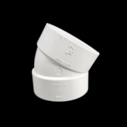 PVC elbow 30° - socket-sleeve - white