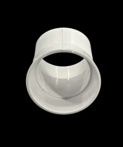 PVC Bocht 30° - mof-mof - wit