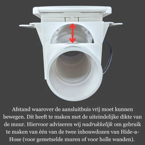 Hide-a-Hose Montageplatte - Hohlwand