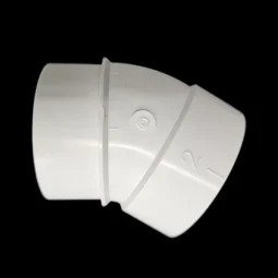 PVC-Winkelstück 30° - Muffe - weiß