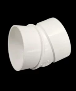 PVC Bocht 30° - spie-mof - wit