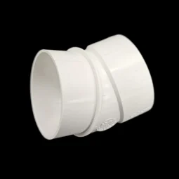 PVC-Winkelstück 30° - Muffe - weiß