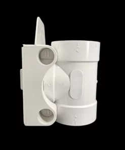 Inbouwdoos ES-contact i.c.m. een haaks T-stuk met flens