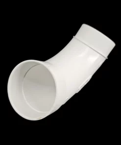 PVC Bocht 90° getrokken mof-spie 51mm/2