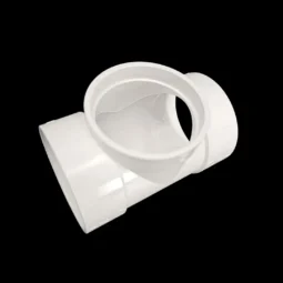 PVC tee 90° angled - flange - 51mm/2"