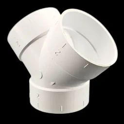 PVC Y-piece - 45° - sleeve-sleeve-sleeve