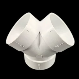 PVC Y-piece - 45° - sleeve-sleeve-sleeve