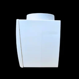 Opbouwcontact vierkant - pin jack - wit