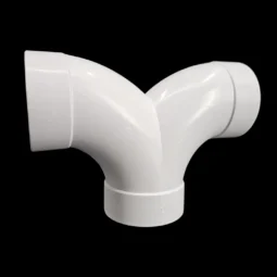 PVC Y-piece - 90° drawn - sleeve-sleeve-sleeve