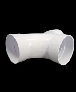 PVC Y-stuk - 90° getrokken - mof-mof-mof